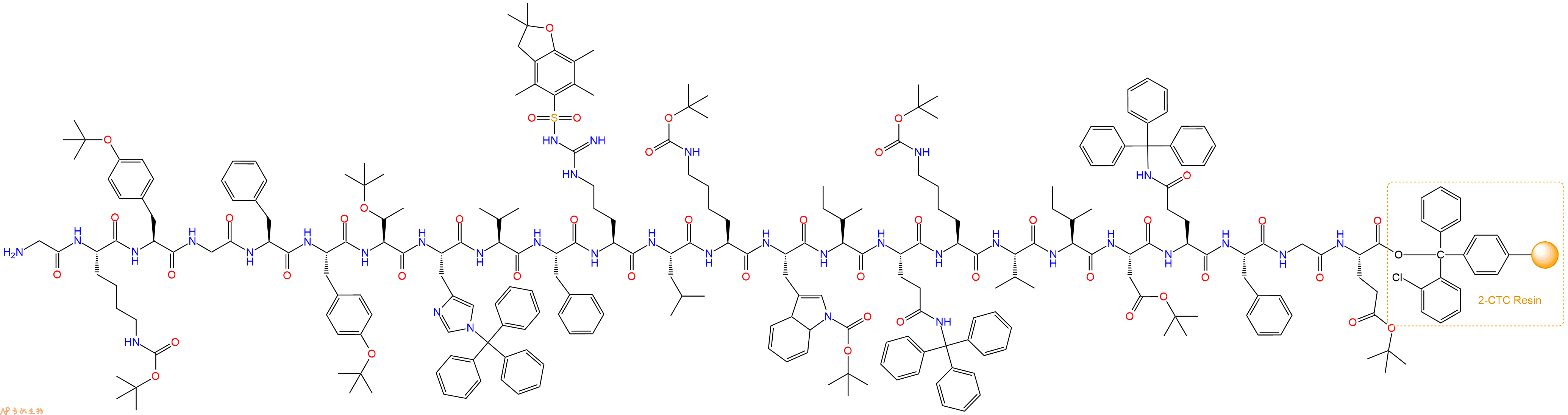 二十四肽GKYGFYTHVFRLKWIQKVIDQFGE H2N Gly Lys Tyr Gly Phe Tyr Thr His Val