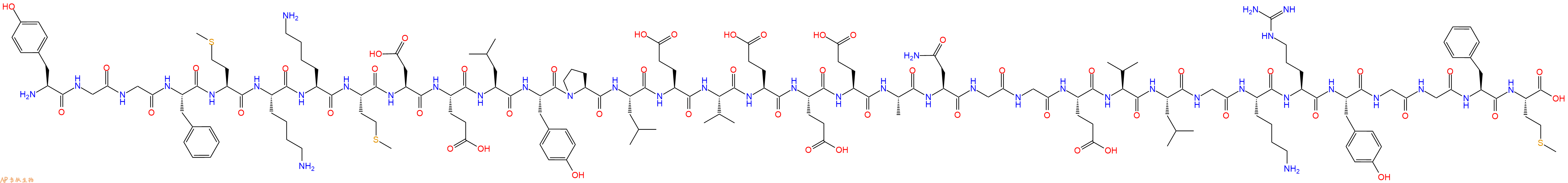 Peptide F Bovine H2N Tyr Gly Gly Phe Met Lys Lys Met Asp Glu Leu Tyr