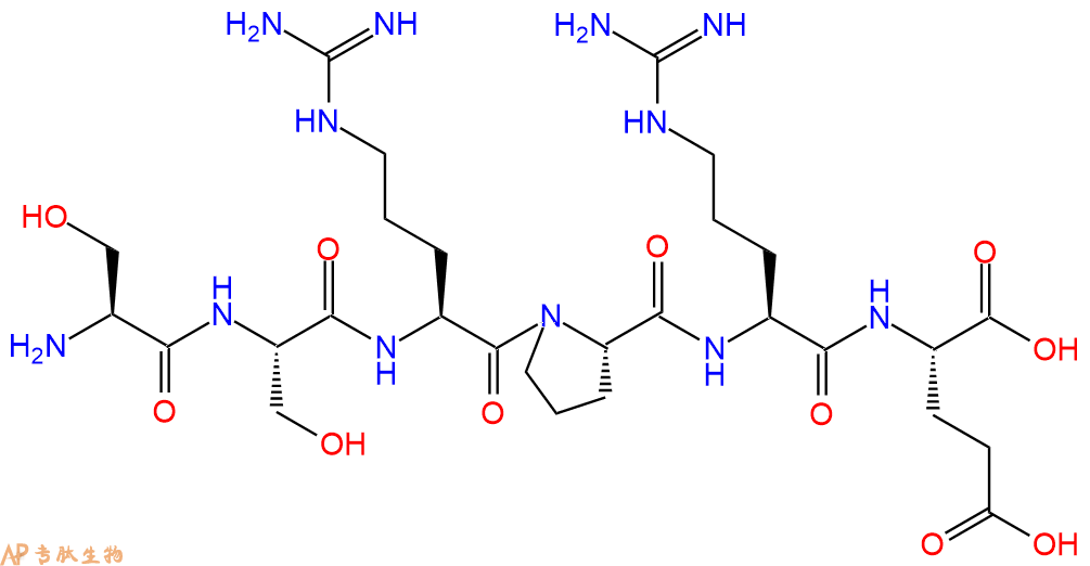多肽SSRPRE的参数和合成路线|三字母为Ser-Ser-Arg-Pro-Arg-Glu|专肽生物产