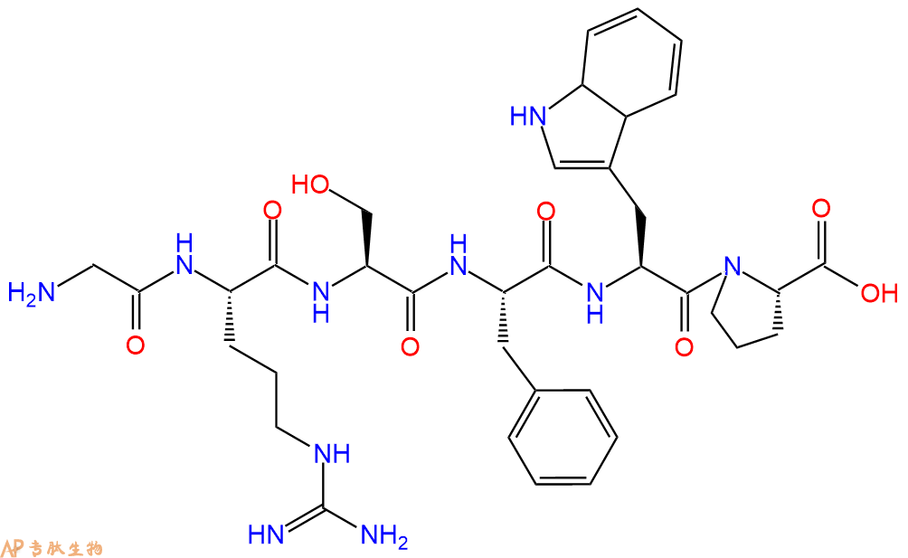 多肽GRSFWP的参数和合成路线|三字母为Gly-Arg-Ser-Phe-Trp-Pro|专肽生物产