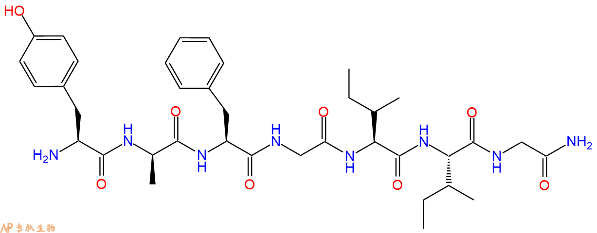 专肽生物产品七肽Y-DAla-FGIIG-NH2138166-93-5