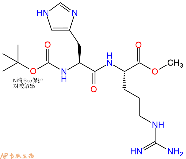 专肽生物产品二肽N-&alpha;-Boc-His-Arg-甲酯化1184963-21-0