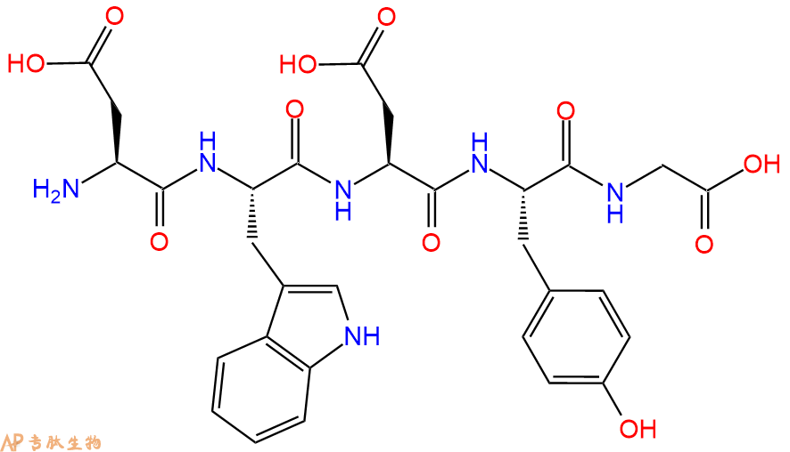 专肽生物产品五肽Asp-Trp-Asp-Tyr-Gly252048-20-7