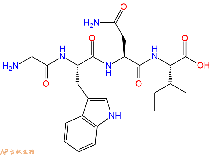 专肽生物产品四肽Gly-Trp-Asn-Ile1235779-83-5
