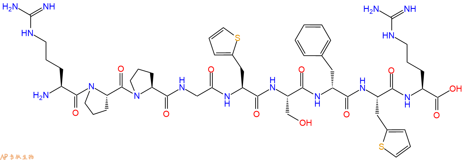 专肽生物产品缓激肽拮抗剂：[Thi5, 8, DPhe7]Bradykinin97825-07-5