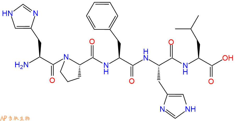 专肽生物产品五肽His Pro Phe His Leu42014-20-0