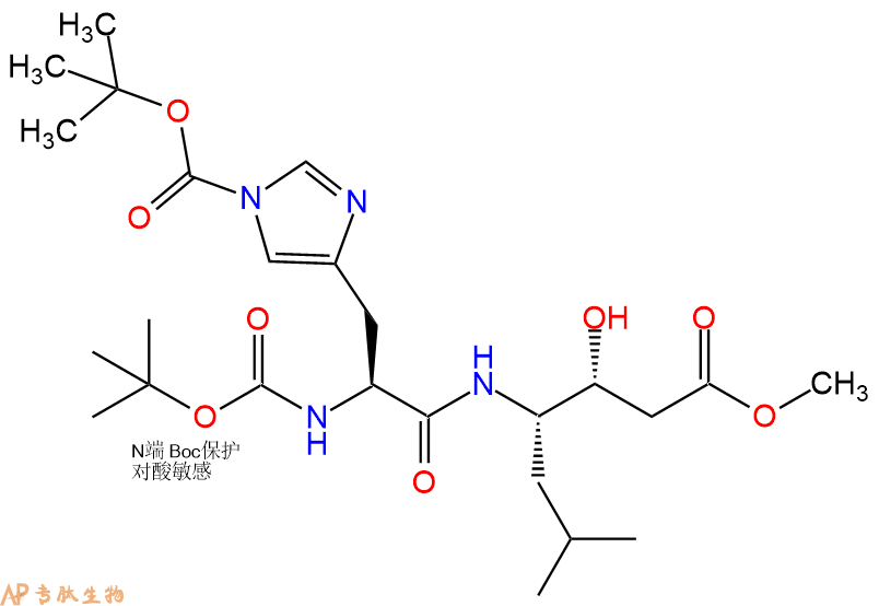 专肽生物产品二肽Boc-HisBoc-Sta-甲酯化92608-67-8