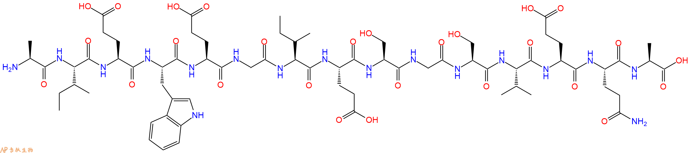 专肽生物产品十五肽AIEWEGIESGSVEQA1235779-67-5