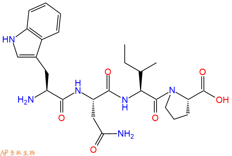 专肽生物产品四肽Trp-Asn-Ile-Pro1235779-65-3
