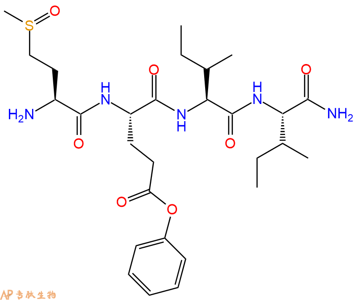 专肽生物产品四肽Met(O)-Glu(OBzl)-Ile-Ile-NH295878-24-3