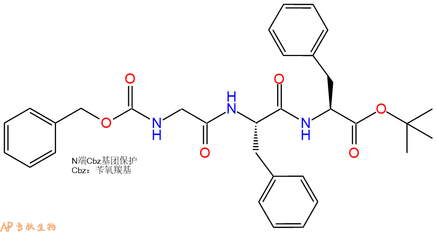 专肽生物产品三肽Cbz-Gly-Phe-Phe-OtBu30225-19-5
