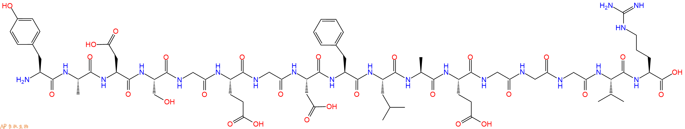 专肽生物产品Tyr0 Fibrinopeptide A, human103226-11-5
