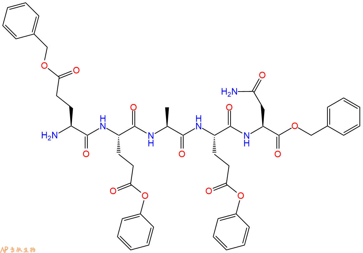 专肽生物产品五肽Glu(OBZL)-Glu(OBZL)-Ala-Glu(OBZL)-Asn-苄酯化78603-75-5