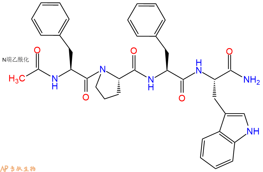 专肽生物产品四肽Ac-Phe-Pro-Phe-Trp-NH21176206-45-3