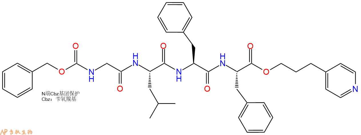 专肽生物产品四肽Cbz-Gly-Leu-Phe-Phe-OP4P30836-15-8