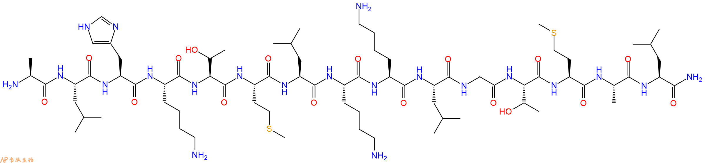 专肽生物产品十五肽ALHKTMLKKLGTMAL-NH21076237-06-3