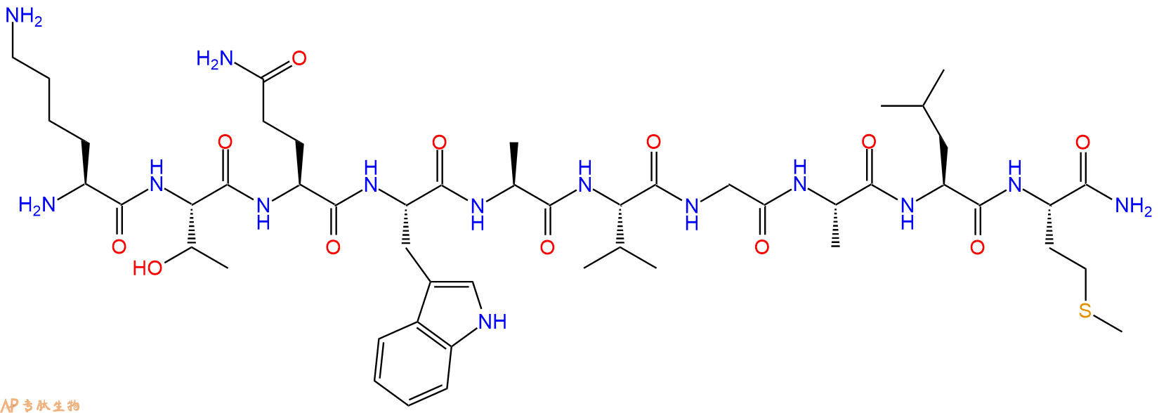 专肽生物产品Lys-T-Q-Trp-A-Val-G-A-L-M-NH2125992-29-2