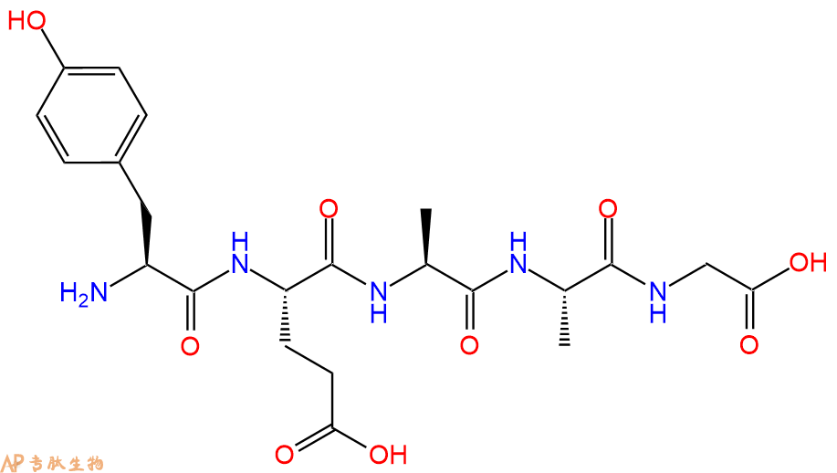 专肽生物产品五肽Tyr-Glu-Ala-Ala-Gly62571-12-4