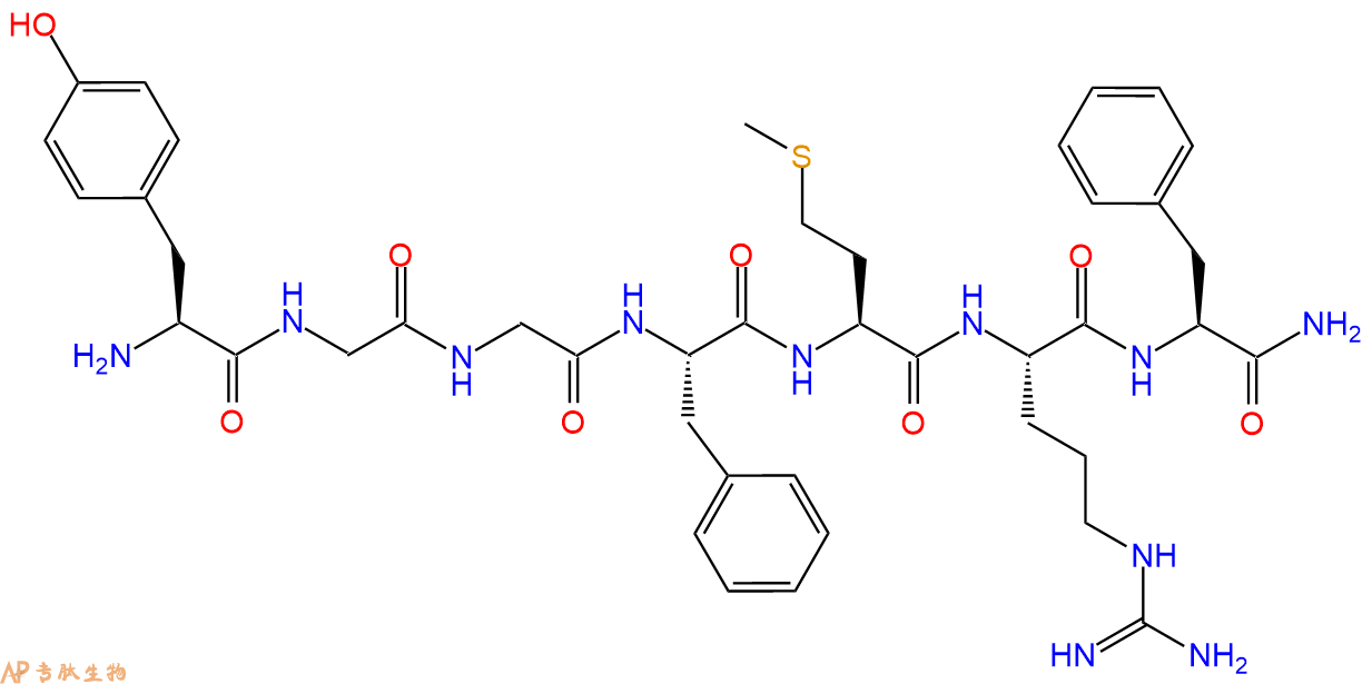 专肽生物产品七肽YGGFMRF-NH278761-61-2