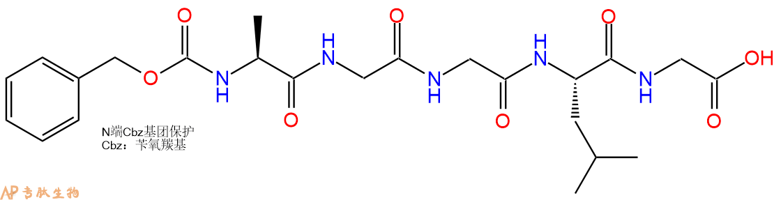 专肽生物产品五肽Cbz-Ala-Gly-Gly-Leu-Gly119013-27-3