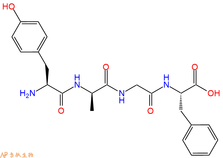 专肽生物产品四肽Tyr-DAla-Gly-Phe67706-17-6
