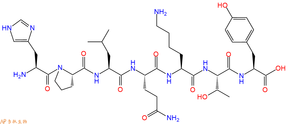 专肽生物产品七肽HPLQKTY167095-71-8