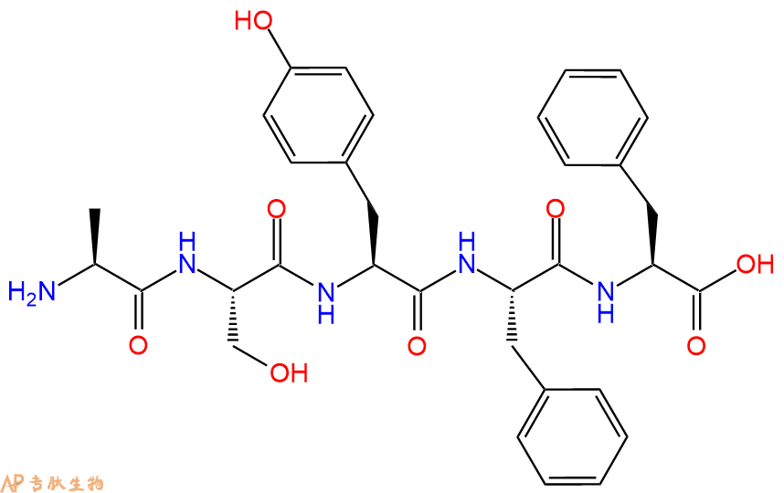 专肽生物产品五肽Ala-Ser-Tyr-Phe-Phe157933-07-8