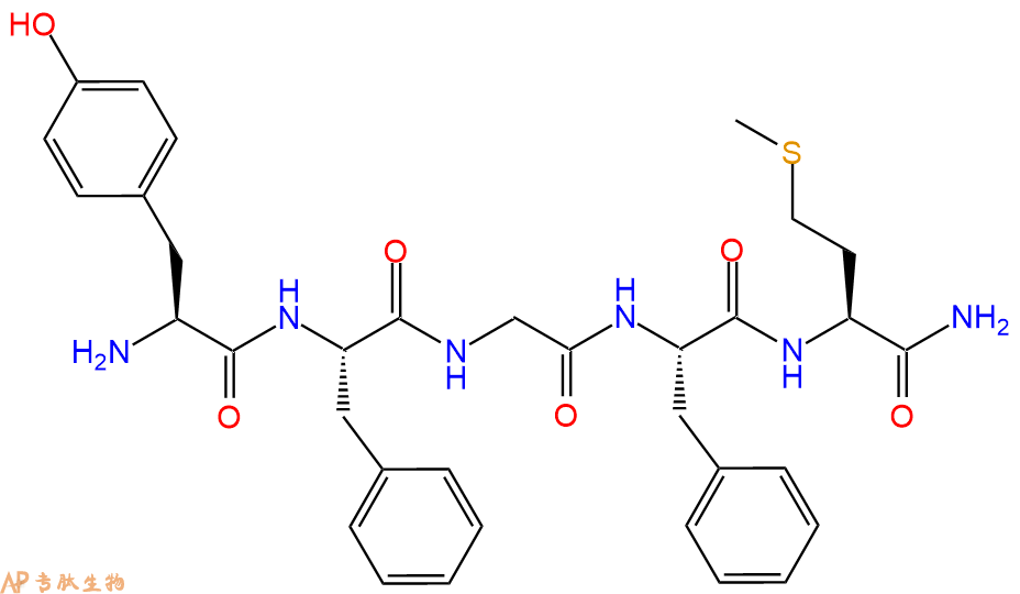 专肽生物产品五肽Tyr-Phe-Gly-Phe-Met-NH282816-85-1