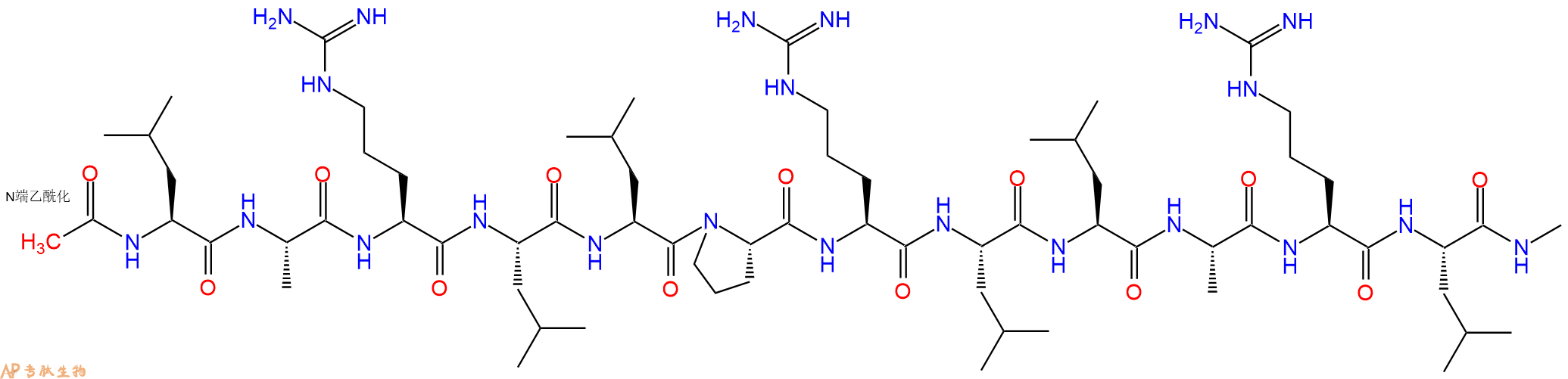 专肽生物产品十二肽Ac-LARLLPRLLARL-NHMe125317-90-0