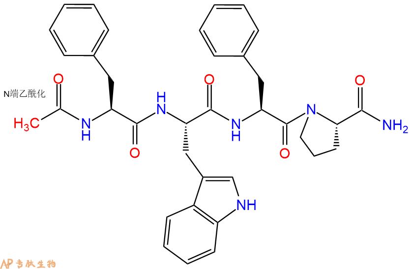 专肽生物产品四肽Ac-Phe-Trp-Phe-Pro-NH21176206-58-8/1176206-49-7