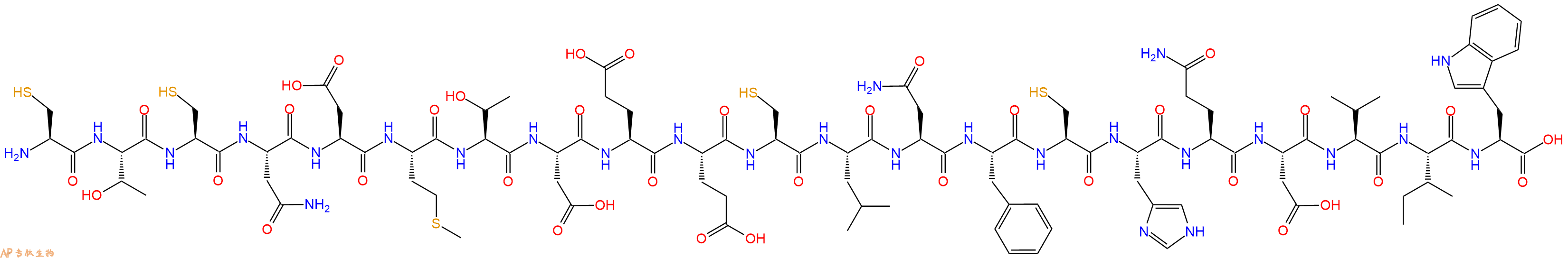 专肽生物产品角蝰毒素S6c、Sarafotoxin S6c (Atractaspis engaddensis)121695-87-2
