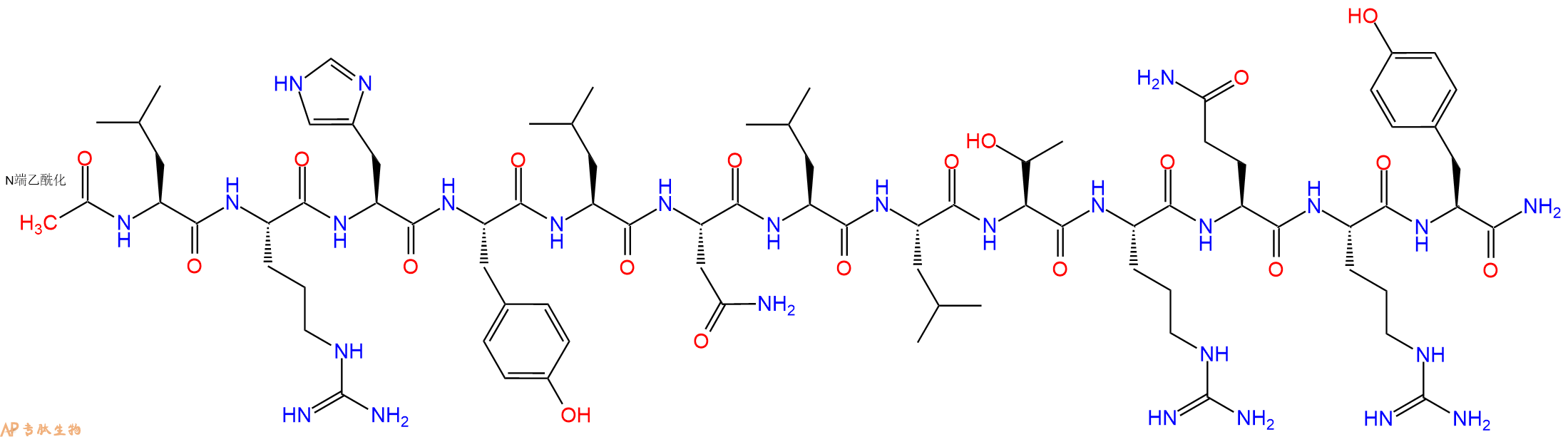 专肽生物产品神经肽Y Ac-[Leu28, 31]Neuro Peptide Y(24-36), human155709-24-3