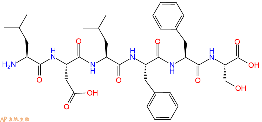 专肽生物产品六肽Leu-Asp-Leu-Phe-Phe-Ser1622385-14-1