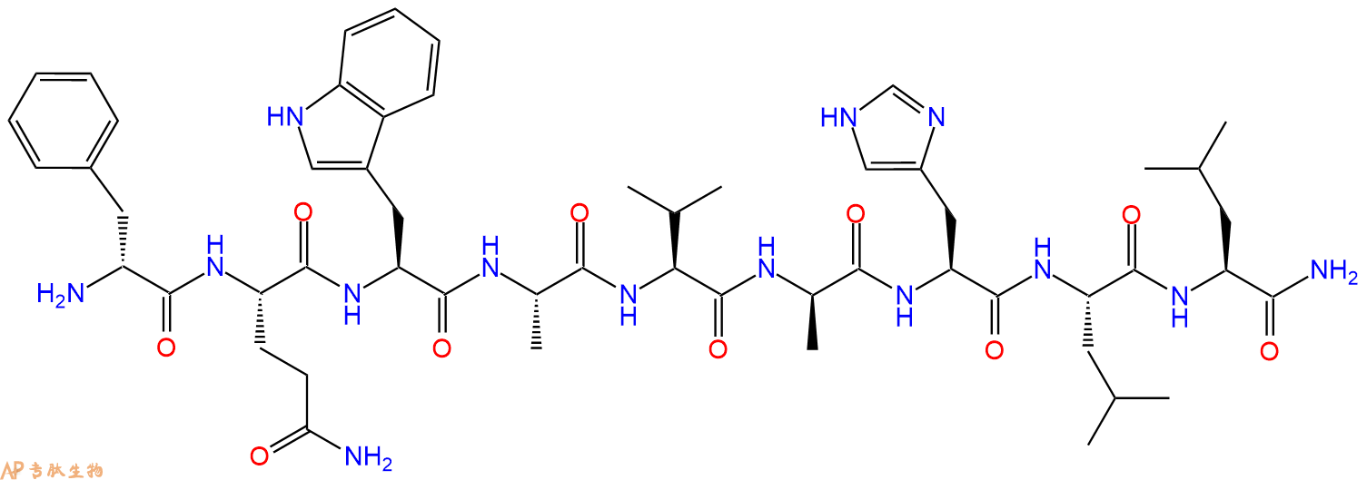 专肽生物产品九肽DPhe-QWAV-DAla-HLL-NH2136321-64-7