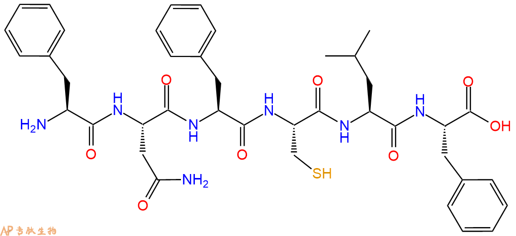 专肽生物产品六肽Phe-Asn-Phe-Cys-Leu-Phe494789-78-5