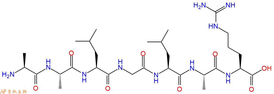 专肽生物产品七肽AALGLAR66157-50-4