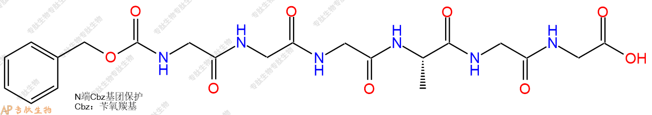 专肽生物产品六肽Cbz-Gly-Gly-Gly-Ala-Gly-Gly19912-39-1