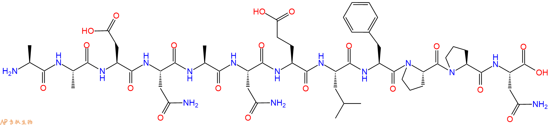 专肽生物产品十二肽AADNANELFPPN1223413-06-6
