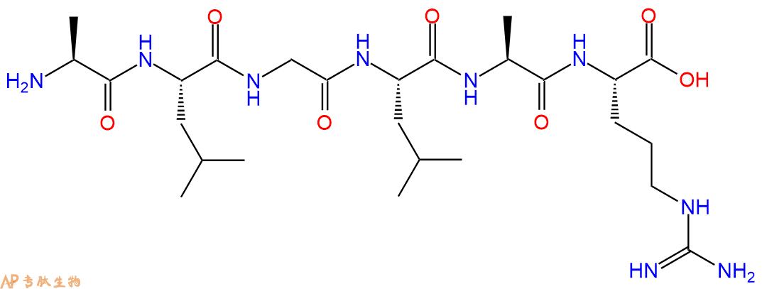 专肽生物产品六肽Ala-Leu-Gly-Leu-Ala-Arg66157-51-5
