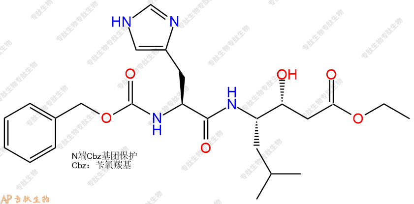 专肽生物产品二肽Cbz-His-Sta-乙酯化132847-96-2