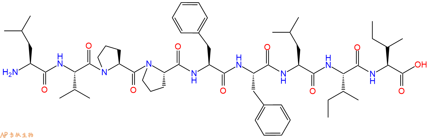 专肽生物产品九肽LVPPFFLII143796-62-7