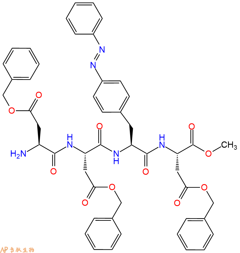专肽生物产品四肽Asp(OBzl)-Asp(OBzl)-azoPhe-Asp(OBzl)-甲酯化1448070-17-4