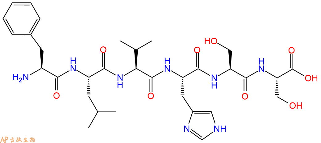 专肽生物产品六肽Phe-Leu-Val-His-Ser-Ser121369-80-0