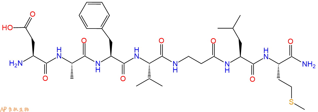 专肽生物产品七肽DAFV-&beta;A-LM-NH2127633-71-0