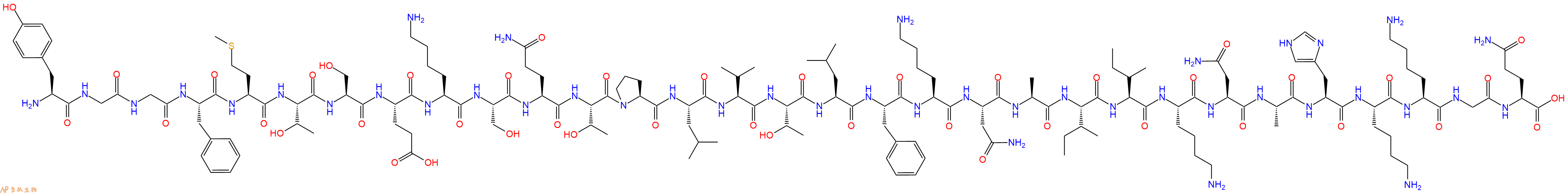 专肽生物产品β-Endorphin (bovine, camel, mouse)59887-17-1