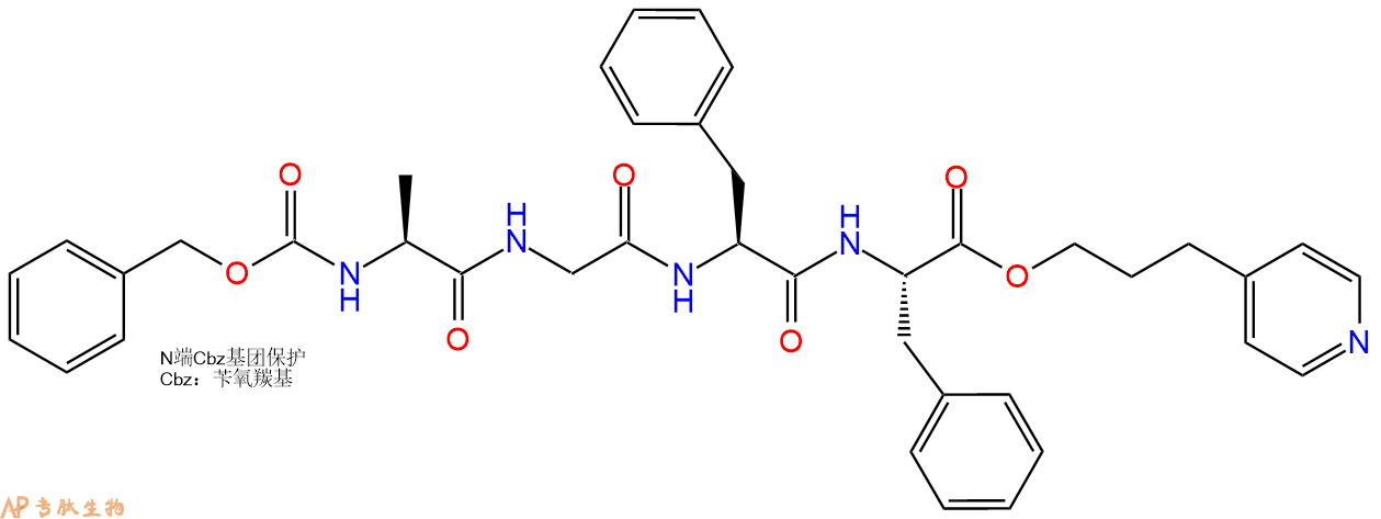 专肽生物产品四肽Cbz-Ala-Gly-Phe-Phe-OP4P30856-15-6