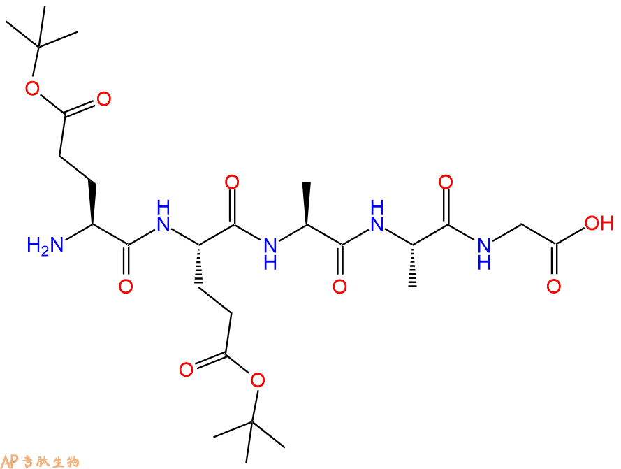 专肽生物产品五肽Glu(OtBu)-Glu(OtBu)-Ala-Ala-Gly62597-84-6