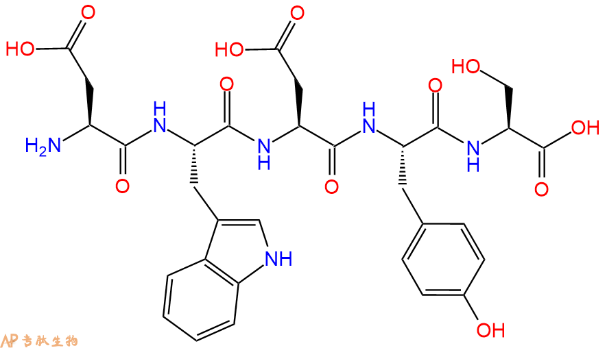 专肽生物产品五肽Asp-Trp-Asp-Tyr-Ser252048-24-1