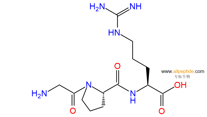 专肽生物产品三肽H-GLY-PRO-ARG-OH ACETATE SALT211055-63-9