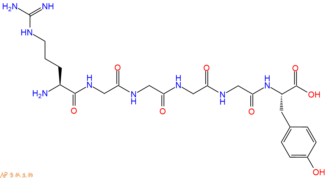 专肽生物产品六肽Arg-Gly-Gly-Gly-Gly-Tyr52127-44-3